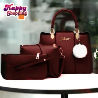 Women Maroon Handbag - Sophisticated Elegant Finish