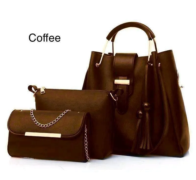 Comfortable Coffee Leather Handbag for Women