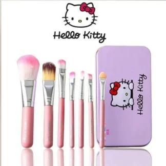 Hello Kitty 7-Piece Makeup Brush Set Purple Tin