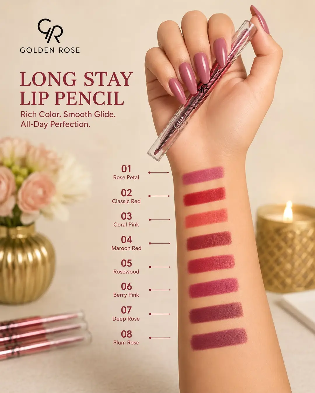 High Pigmented Lip Gloss & Lipstick 200 - Image 5