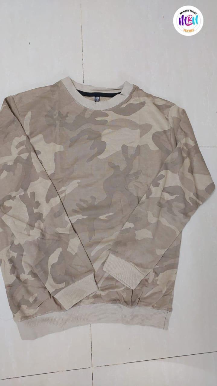 Stylish Printed Camo Sweatshirt Cotton Jersey Pakistan - Image 2