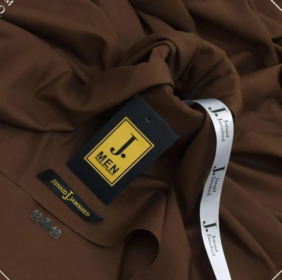 Men's Brown Wash & Wear Plain Suit All Season - Image 2