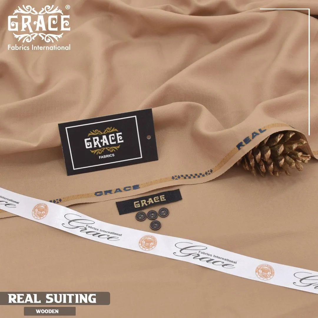 Men's Brown Wash & Wear Plain Suit Summer Formal