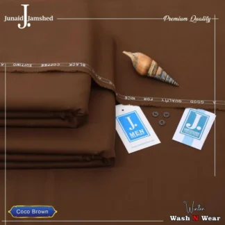 Coco Brown Men's Wash & Wear Fabric