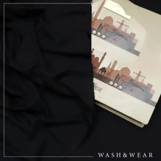 Black Wash & Wear Suit for Men Summer