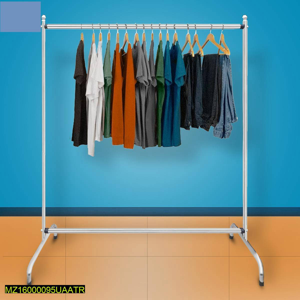 Stainless Steel Garment Rack Silver 5.6ft Height