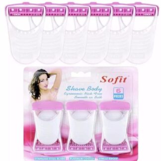 Sofit 6 Pcs Pink Body Razors for Sensitive Skin