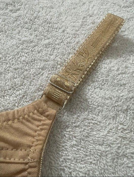 Beige Cotton Non-Padded Bra Adjustable Straps Sizes 32-42 - Image 4