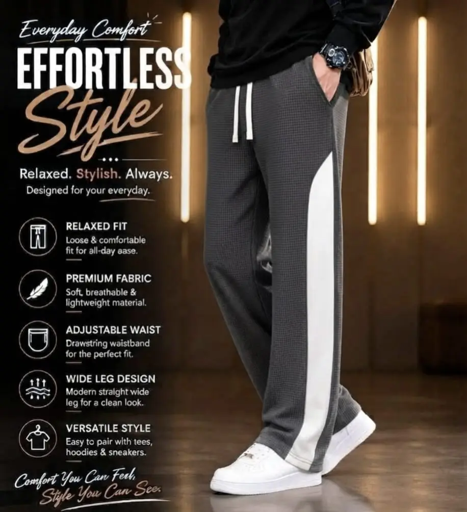 1 Pc Men's Dri Fit Plain Trouser - Image 5