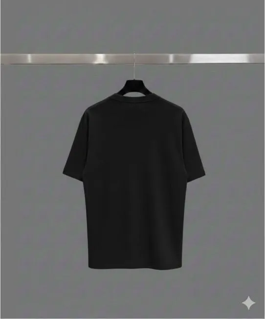 Men's Black Printed Dri Fit T-Shirt Round Neck Small to X-Large - Image 3