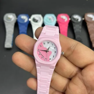 Stylish Arabic Aura Watch for Girls Women Pink