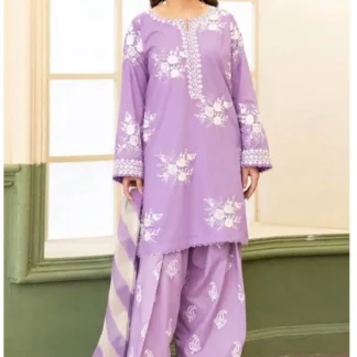 ZARASHAHJAHAN 3 Pcs Unstitched Embroidered Suit