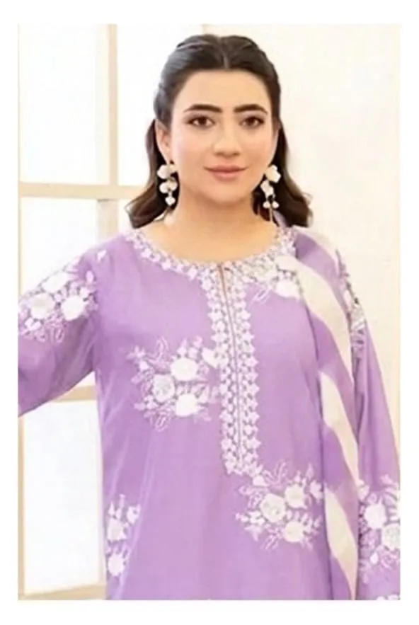 ZARASHAHJAHAN 3 Pcs Unstitched Embroidered Suit - Image 2