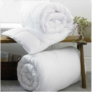 White Silk Jacquard Duvet Insert King Size
