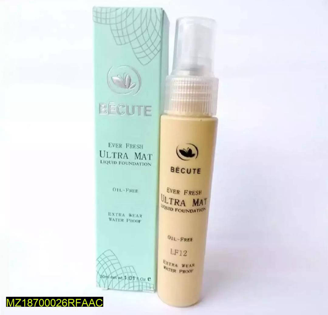 Becute Ultra Matte Liquid Foundation 30ml Oil-Free Waterproof