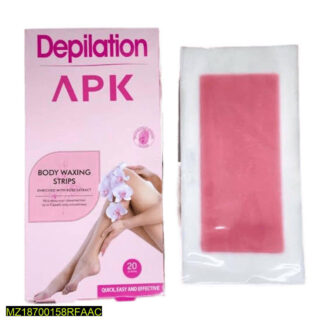 Pink Wax Body Wax Strips 20 Pack Rose Extract