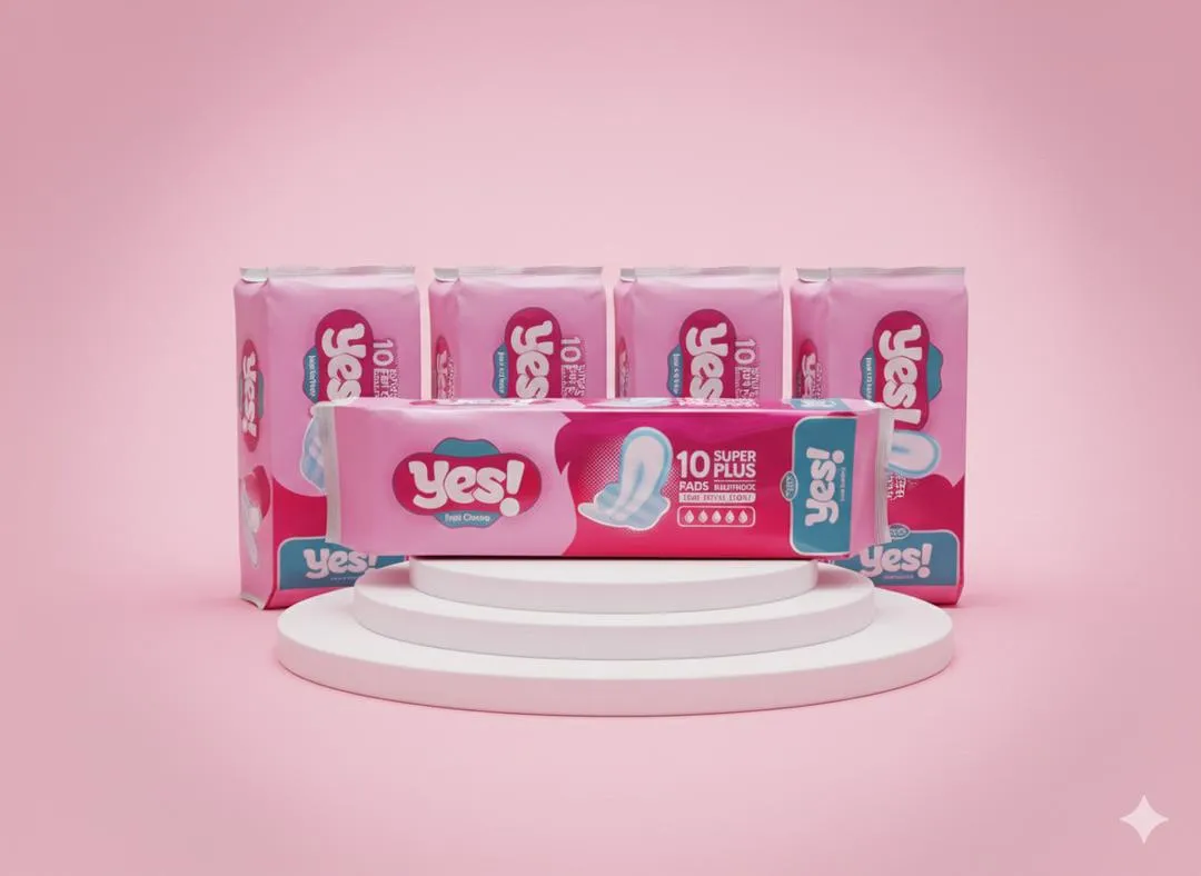 Maxi Thick Sanitary Pads Cotton Smooth Pink