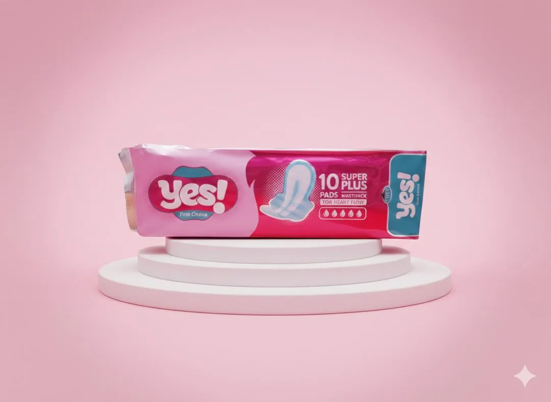 Maxi Thick Sanitary Pads Cotton Smooth Pink - Image 2