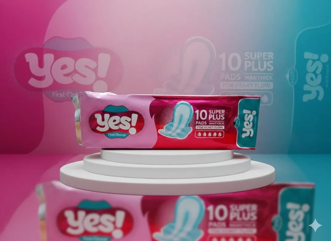 Maxi Thick Sanitary Pads Cotton Smooth Pink - Image 4