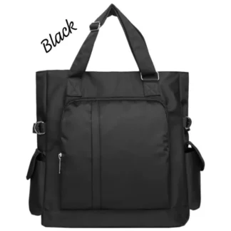 Premium Black Nylon Shoulder Bag for Women