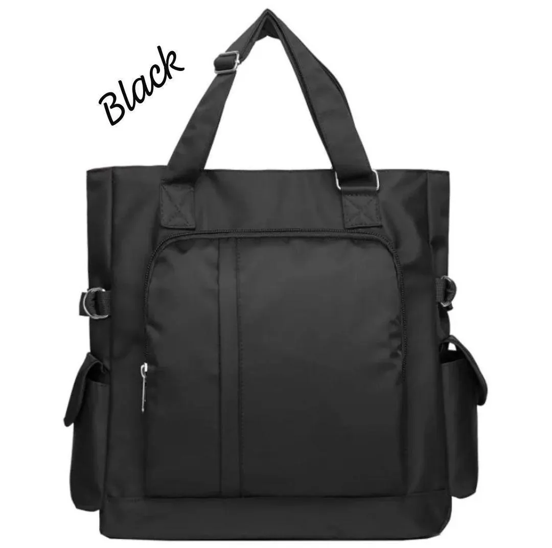Premium Black Nylon Shoulder Bag for Women
