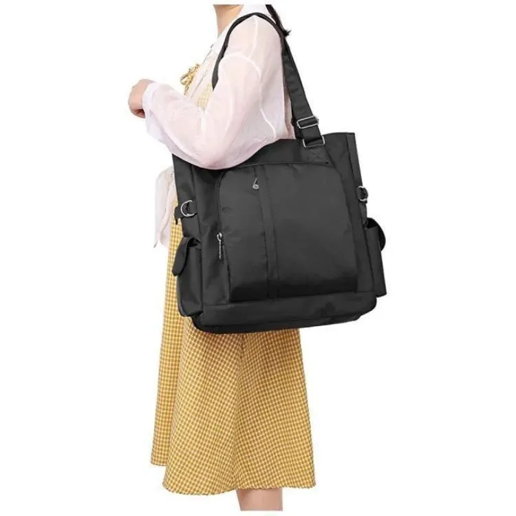 Premium Black Nylon Shoulder Bag for Women - Image 2