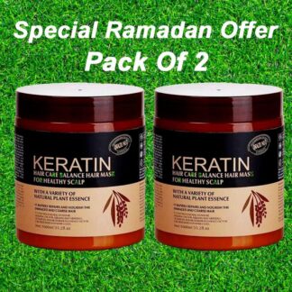 Keratin Hair Mask 1000ml Pack Of 2 For Damaged Hair