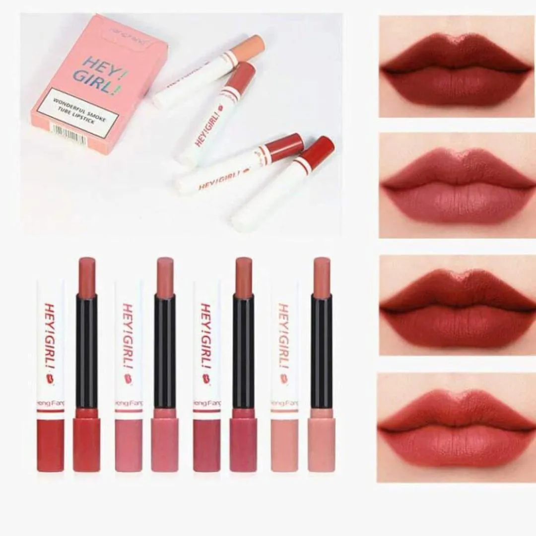 Matte Lipstick Set 4 Shades Long Lasting Smudge Proof - Image 2