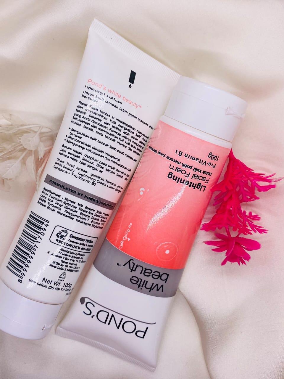 Pond's White Beauty Whitening Face Wash 2x100ml - Image 4