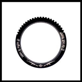 Sidhu Kara Bangle Black Silver Waterproof Stainless Steel
