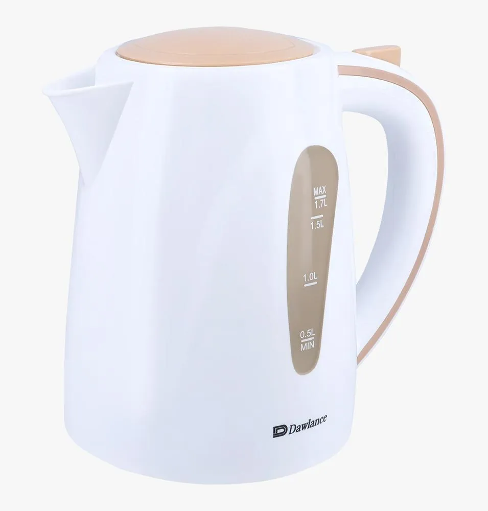 Electric Kettle White Beige 1.7L Auto Shut Off - Image 2