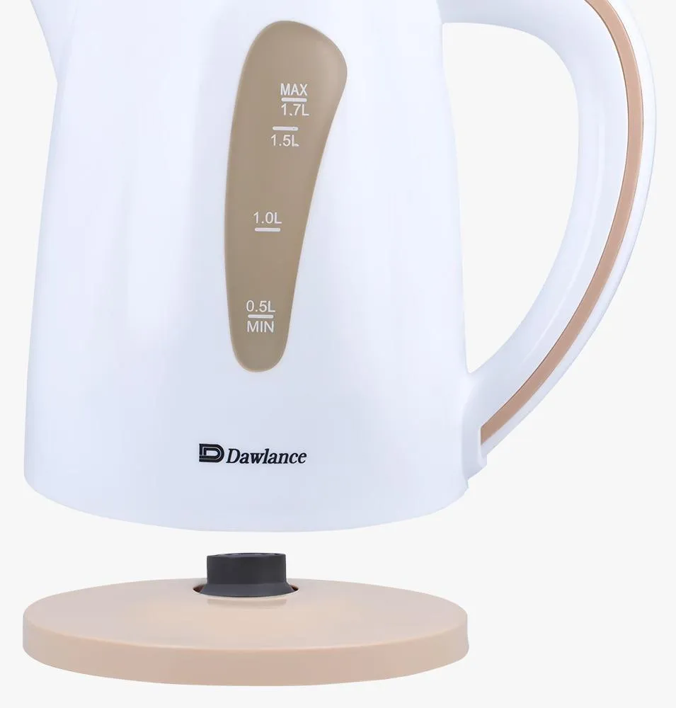 Electric Kettle White Beige 1.7L Auto Shut Off - Image 6