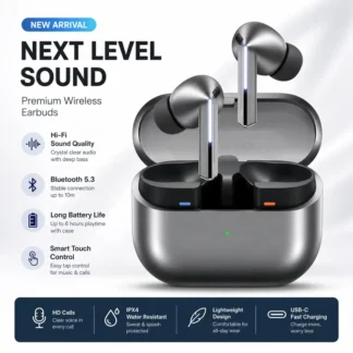 Samsung Galaxy Buds 3 Pro Black | ANC Wireless Bluetooth Earbuds | Adaptive AI Sound