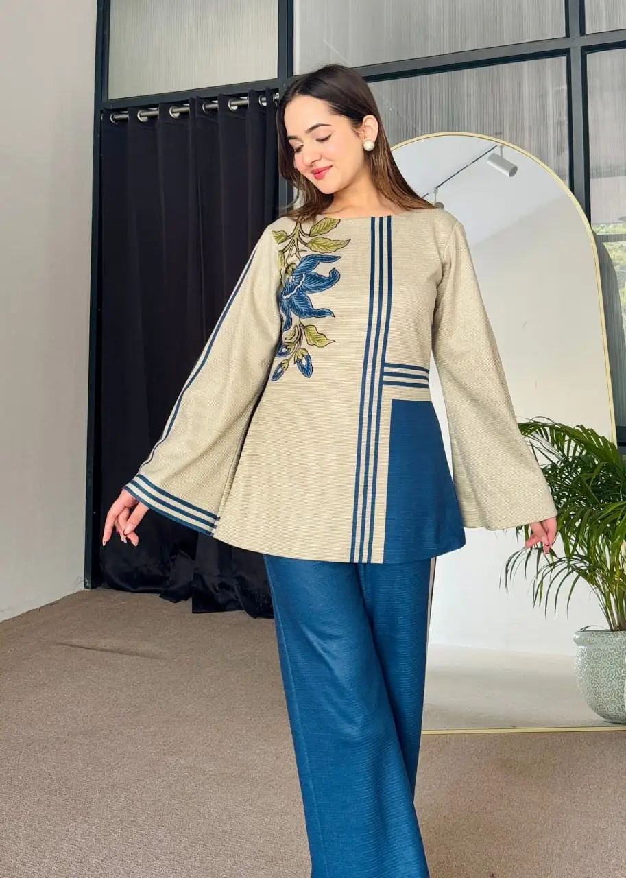 Stylish Printed Shirt and Trouser Set - 2 Pcs - Image 2