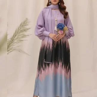 Women's 3-Piece Multicolor Silk Suit Summer Wear