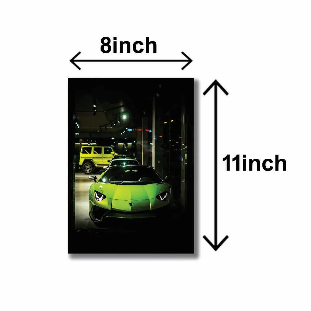 3 Pcs Multicolor Cars Wall Art Set 8x11 MDF - Image 3
