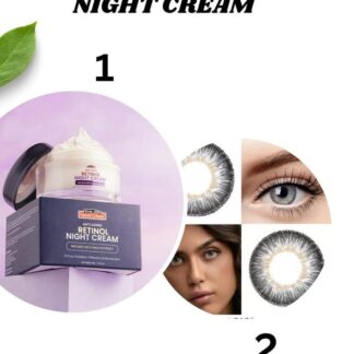 Dual Action Night Cream & Eye Lens for Pakistani Skin