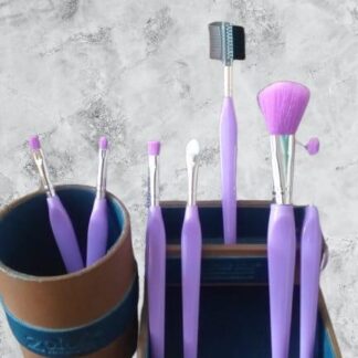 Purple Makeup Brush Set for All Skin Types