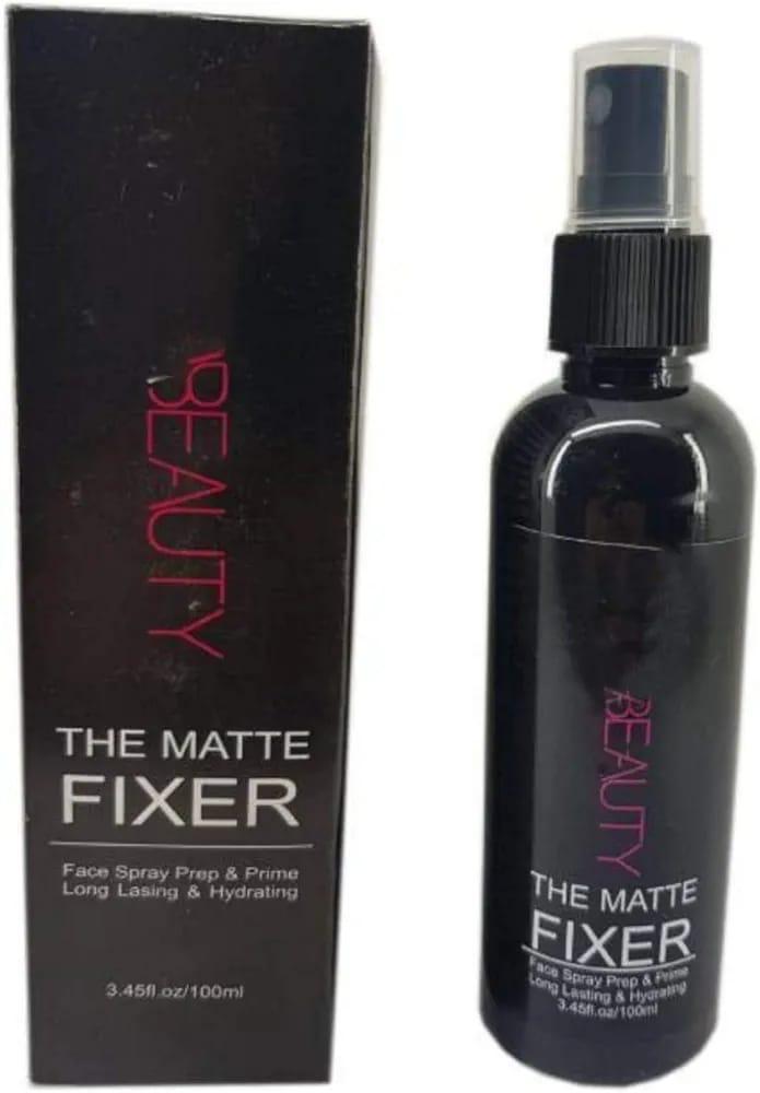 Matte Fixer Spray for All Skin Types Black Bottle