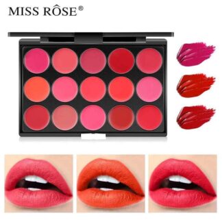 Matte Lip Cream Palette 15 Shades Long Lasting