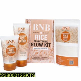 Rice Brightening Glow Kit 3 in 1 for Pakistani Skin