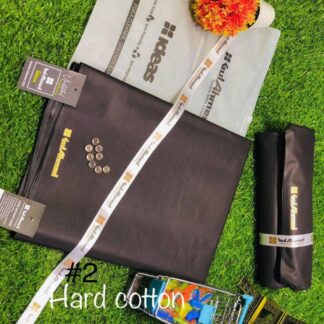 Premium Hard Cotton Suit Brown 8 Buttons Pakistan