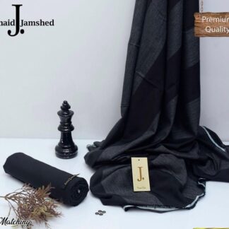 Swiss Cotton Self Print Suit Black Summer Wear