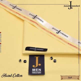 Junaid Jamshed Men's Hard Cotton Buff Suit Unstitched