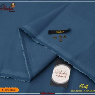 Zinc Blue Khaddar Men's Winter Suit with 8 Buttons