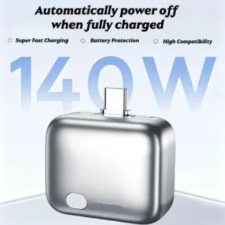 Smart Full Charge Self-Cut Type-C Adapter, Universal Auto Disconnect for Night Charging, Overcharge Prevention Separator