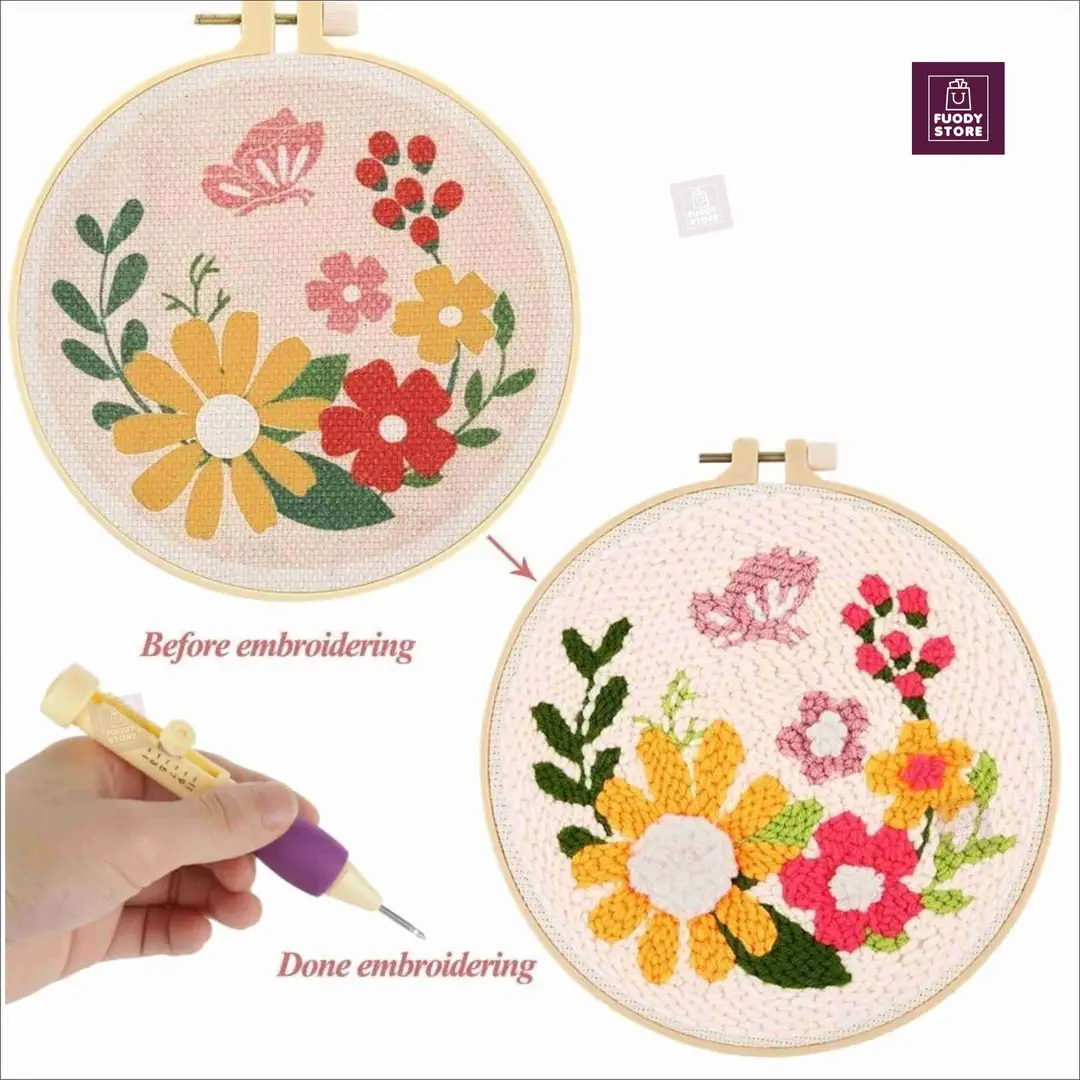 Embroidery Punch Needle Pen_DIY Hand Embroidery Pen Manual Cross Stitch Embroidery - Image 5