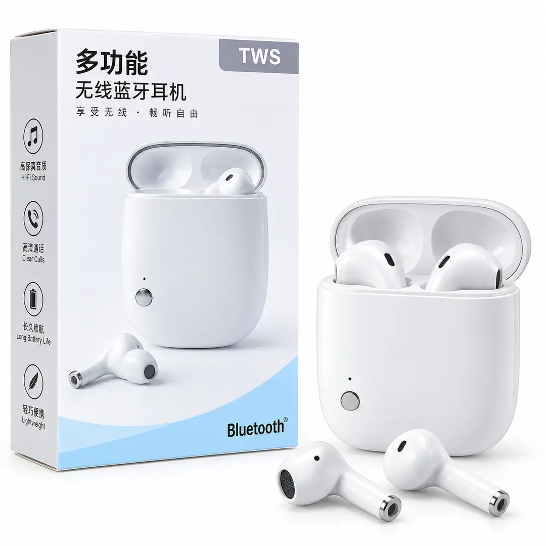 **TWS Wireless Earbuds – Bluetooth 5.0, Stereo Sound, Clear Calls & Charging Case** - Image 3