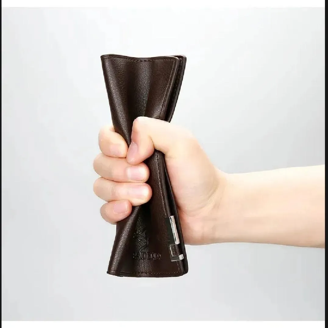 Premium Leather Wallet for Men Black Brown Bi-Fold - Image 3