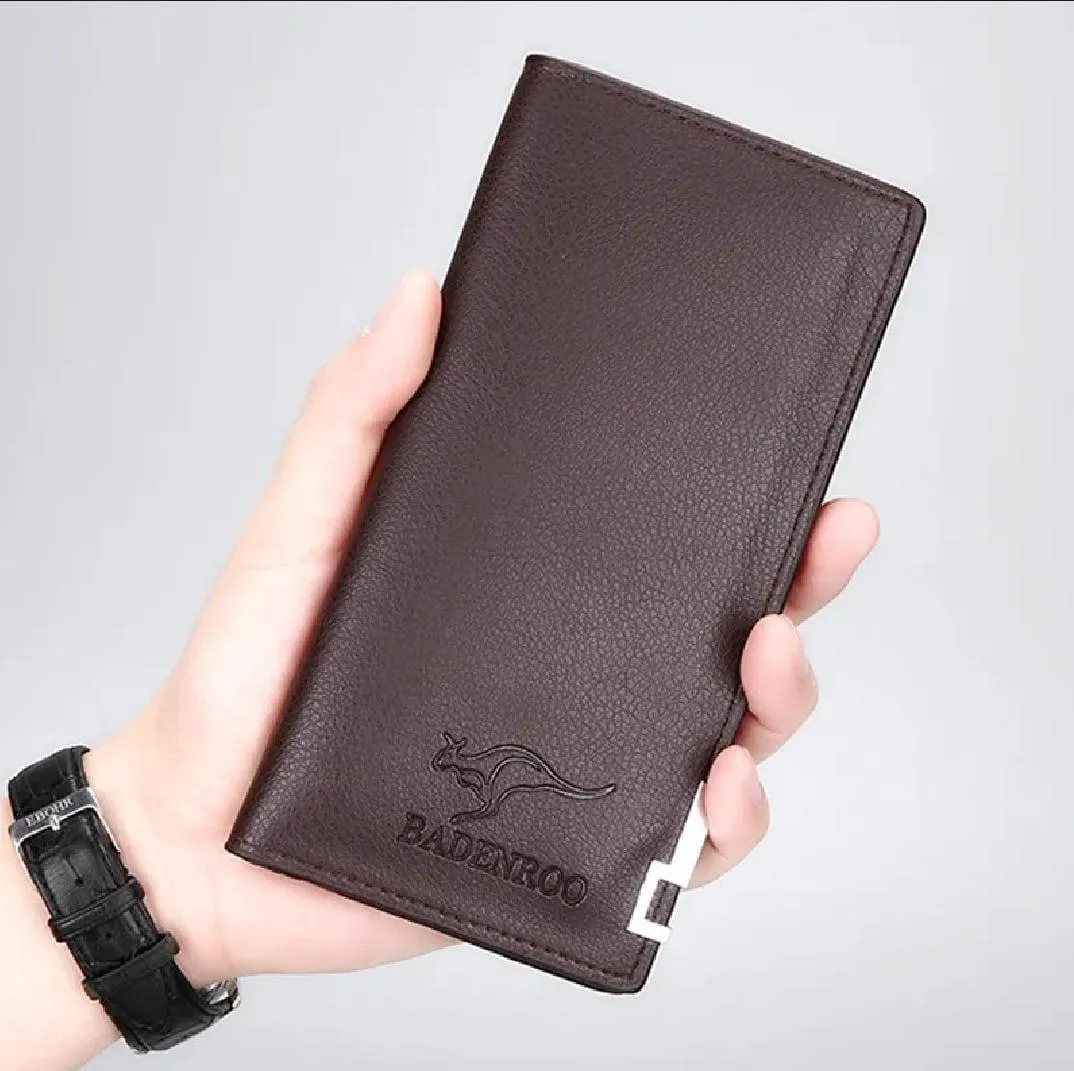 Premium Leather Wallet for Men Black Brown Bi-Fold - Image 4